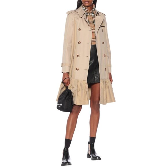 NWT BURBERRY Clayhall cotton gabardine trench coat - Picture 1 of 6